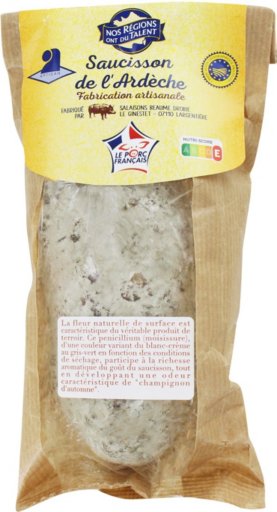 Saucisson sec d'Ardèche - 280 g - NOS REGIONS ONT DU TALENT
