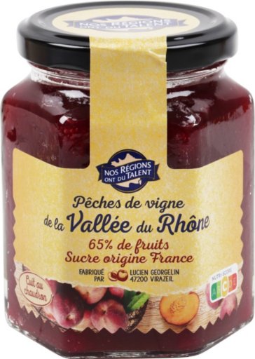 Préparation de fruits aux pêches de la vallée du Rhône - 315 g - NOS REGIONS ONT DU TALENT