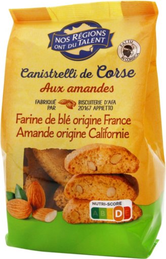 Canistrelli de Corse aux amandes - 300 g - NOS REGIONS ONT DU TALENT