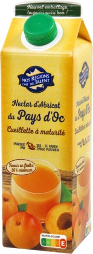 Nectar d'abricot du Pays d'Oc - bocal 1 l - NOS REGIONS ONT DU TALENT