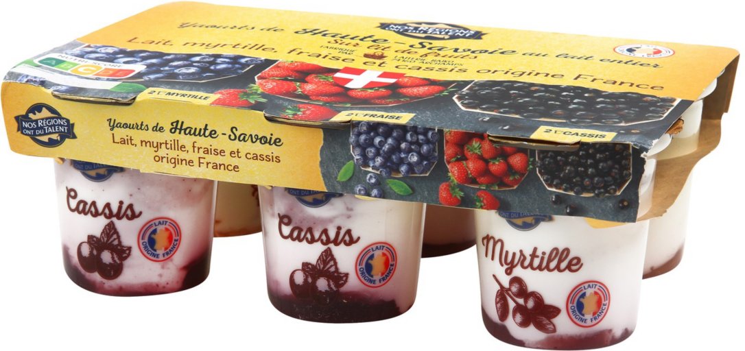 Yaourt fruits rouges - 6 x 125 g - NOS REGIONS ONT DU TALENT