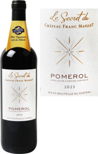 Rouge Pomerol Secret de Franc Maillet AOP - 75cl - NOS VIGNERONS ONT DU TALENT