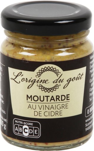 Moutarde à l'ancienne vinaigre de cidre - 100 g - L'ORIGINE DU GOUT