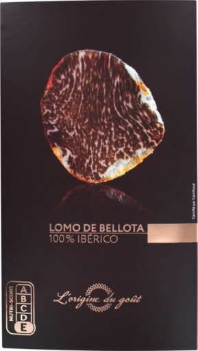 Lomo Iberico de Bellota 100% Ibérico - 80 g - L'ORIGINE DU GOUT