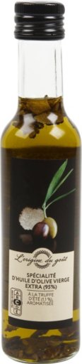 Spécialité d'huile d'olive vierge extra aromatisée à la truffe d'été - 25 cl - L'ORIGINE DU GOUT