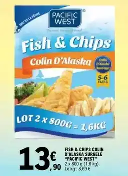Fish & chips colin d'alaska surgele practic west
