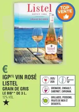 Igp vin rosé listel grain de gris