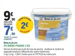 Beaux jours PH MOINS POUDRE 5 KG