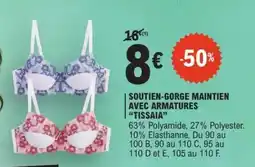 SOUTIEN-GORGE MAINTIEN AVEC ARMATURES TISSAIA