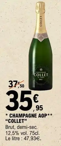 CHAMPAGNE AOP COLLET