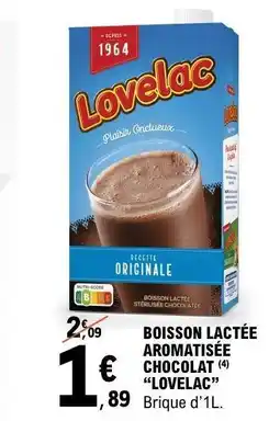 BOISSON LACTÉE AROMATISÉE CHOCOLAT “LOVELAC”