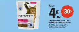 Croquettes pour chat stérilisé perfect fit