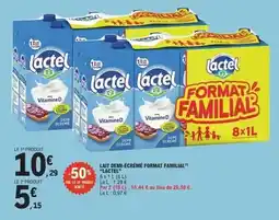 Lactel - lait demi écrémé format familial