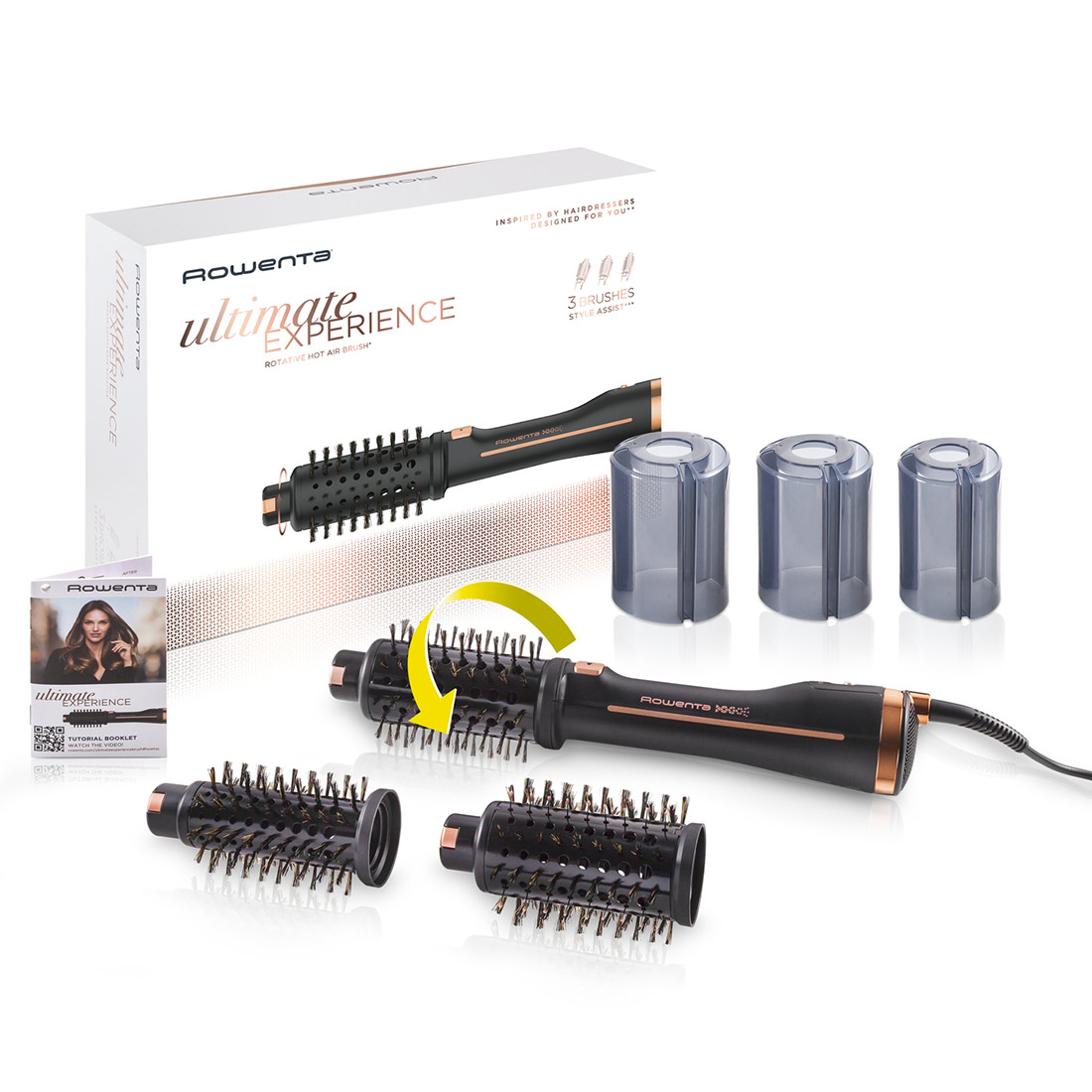 Brosse Rotative Cf9620/25f0 3en1 700w Noir Rowenta