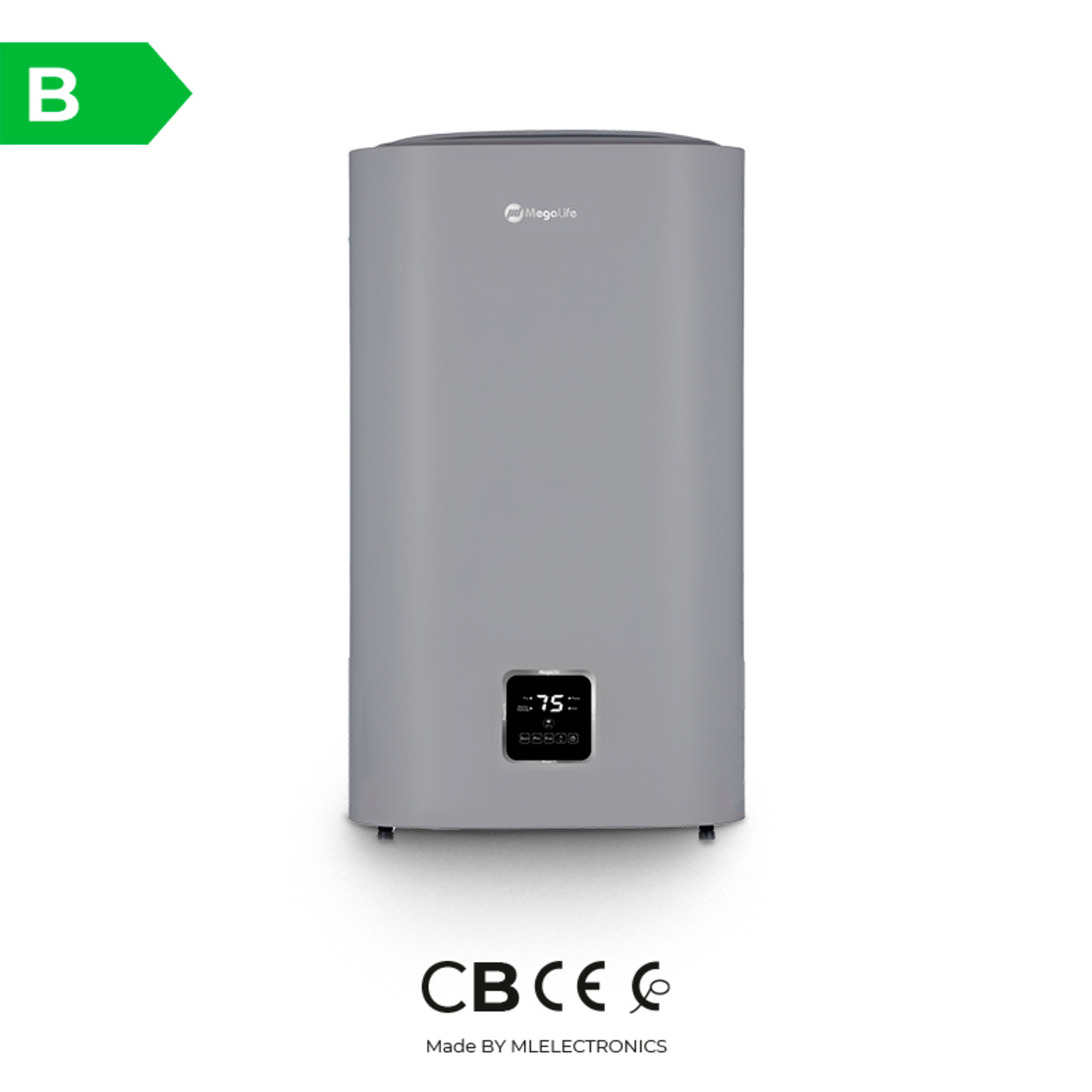 Chauffe-Eau Elec Slim Ml-Fvds1-50l Silver Megalif