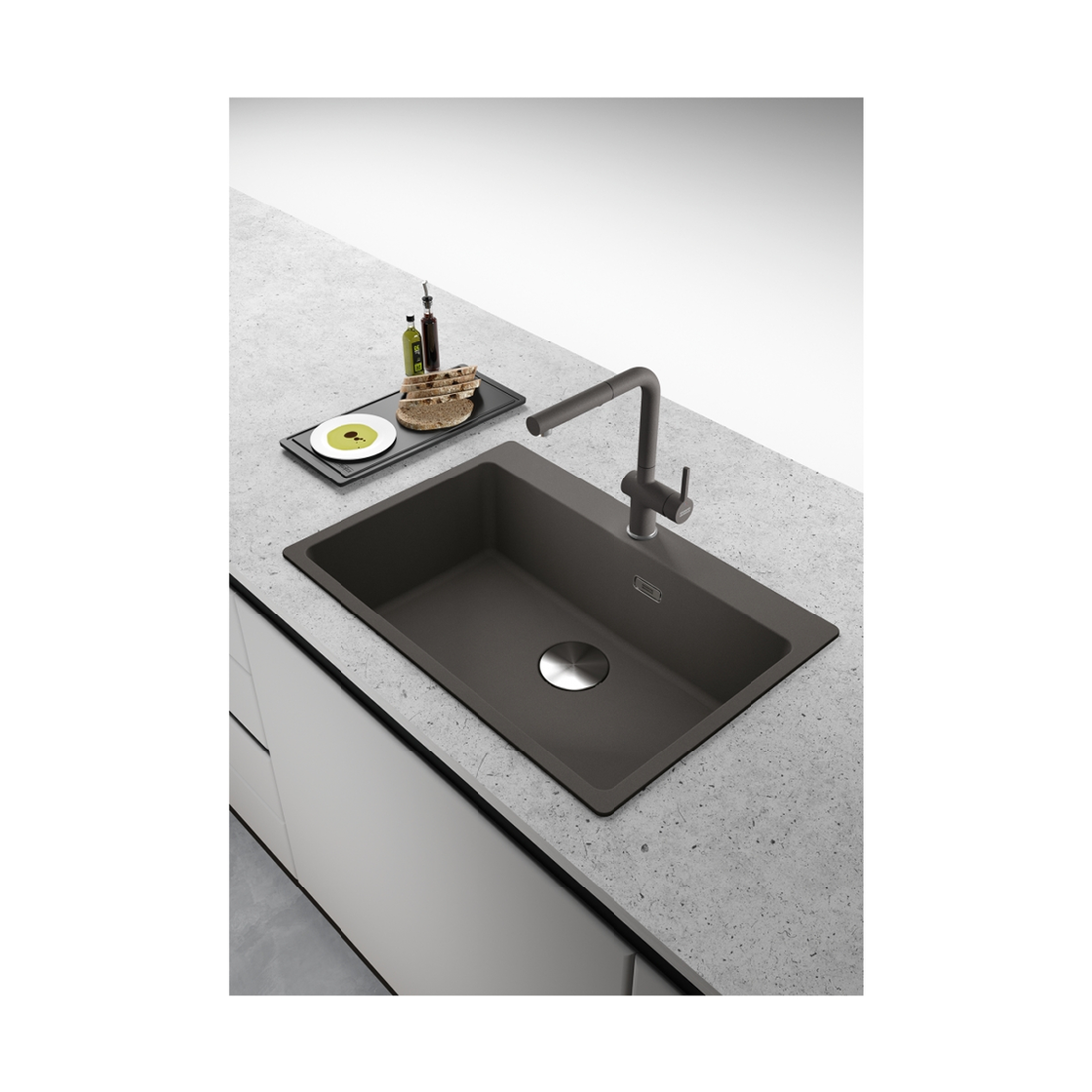 Mitigeur Active L Pull Out Spray Grey Franke