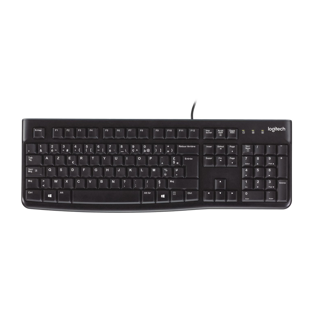 Clavier Filaire Usb K120 Azerty Noir Logitech