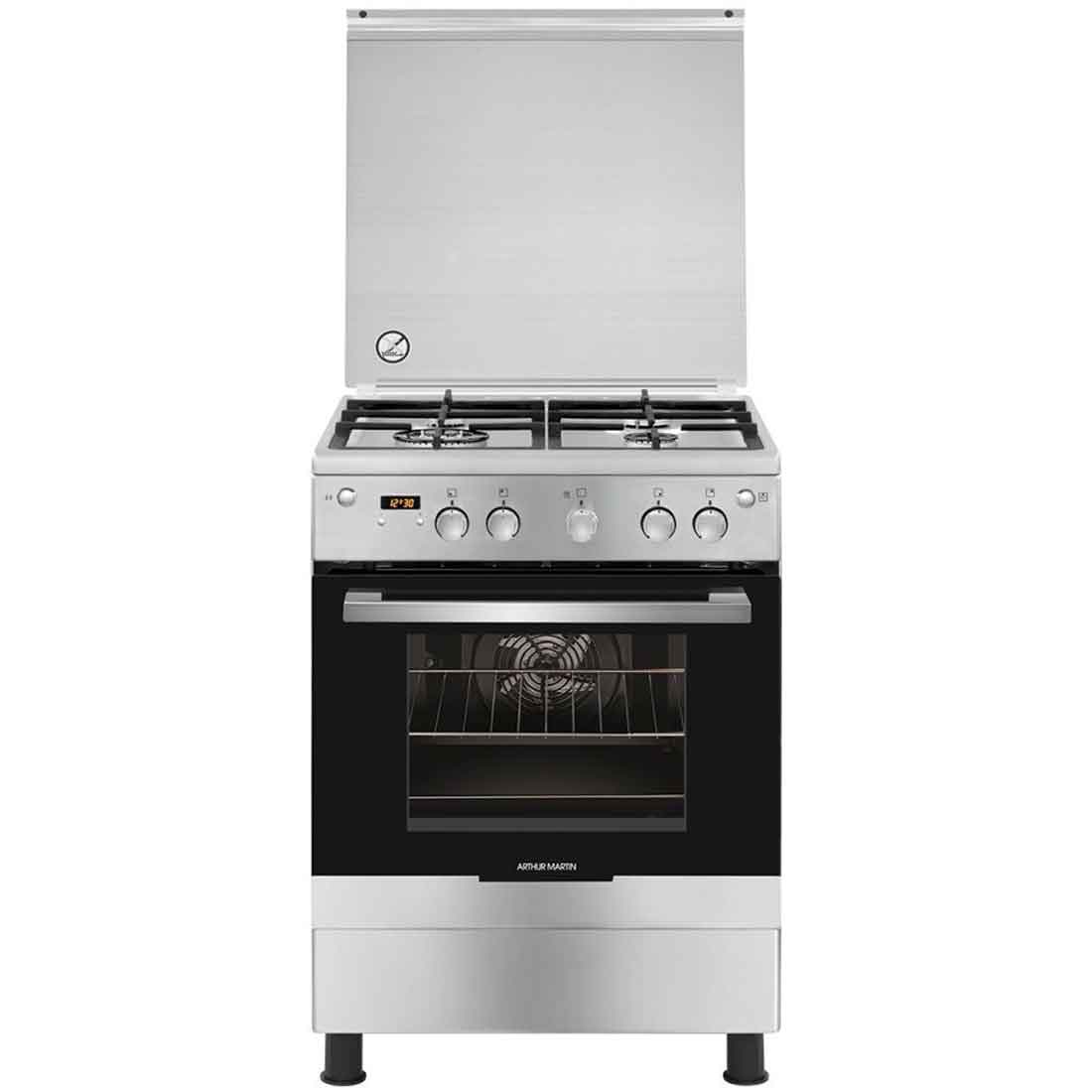 Cuisiniere Akg633a7ox 4f Grilles Fonte Inox A.m