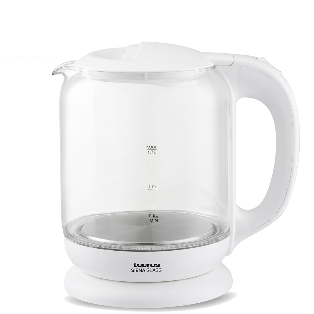 Bouilloire en Verre Siena Glass 2200w 1,7l Taurus