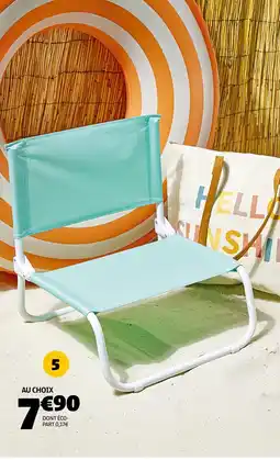 Chaise de plage pliante