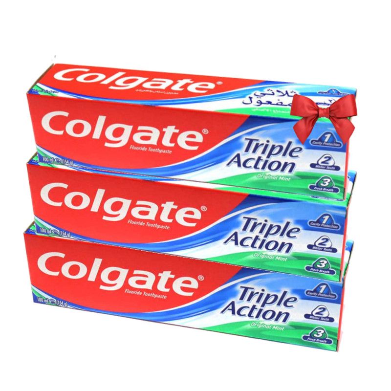 Dentifrices Triple Action 3x 100ml - COLGATE