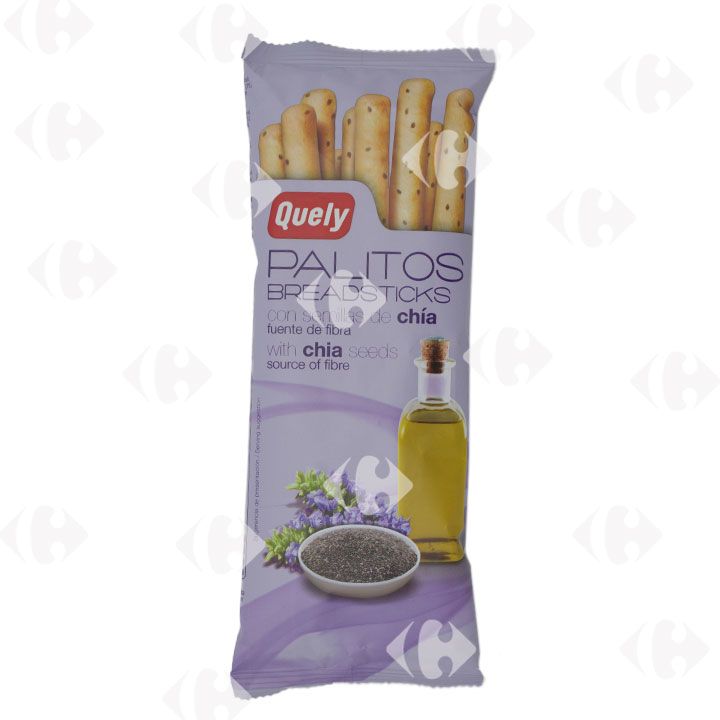 Quely Gressins À L'huile D'olive Et Graines De Chia - 50g /648971