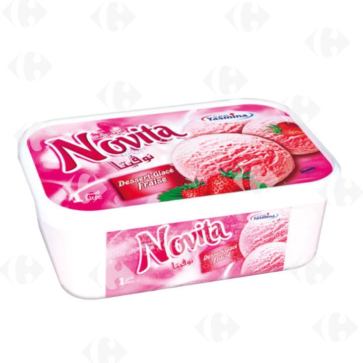 Crème Glacée Fraise Novita 1L