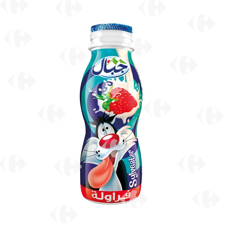 Yaourt À Boire Fraise 380G - Jibal