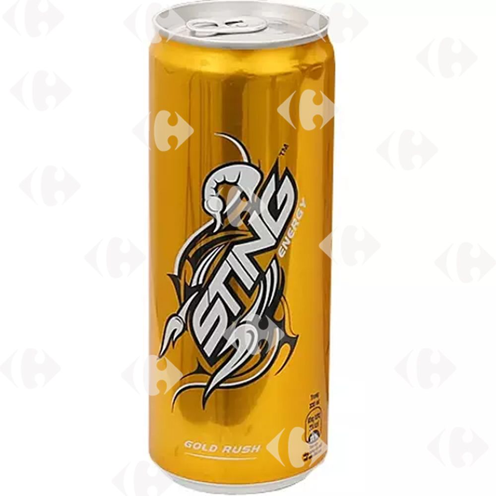 Boisson Énergétique Gold Rush Sting 25cl.