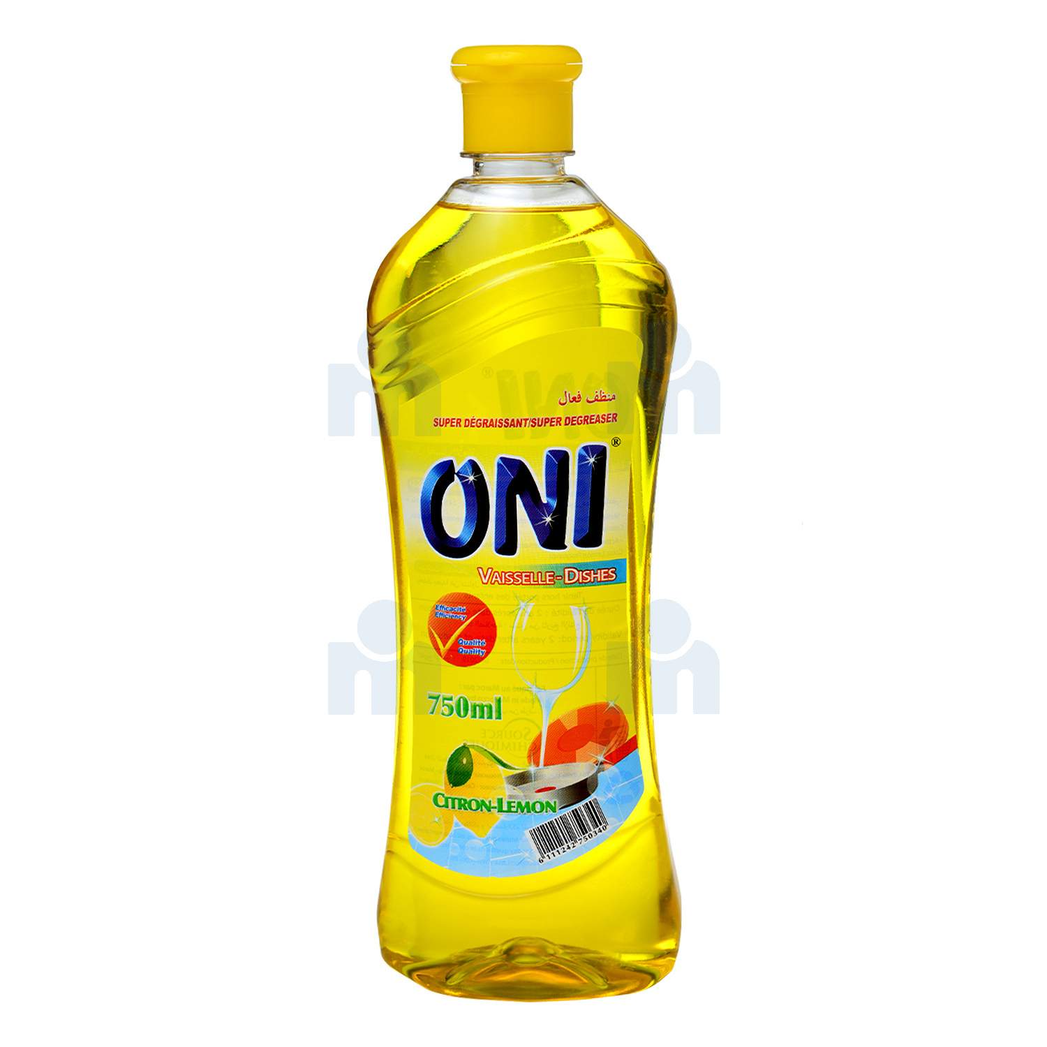 Liquide vaisselle citron 750ml - ONI