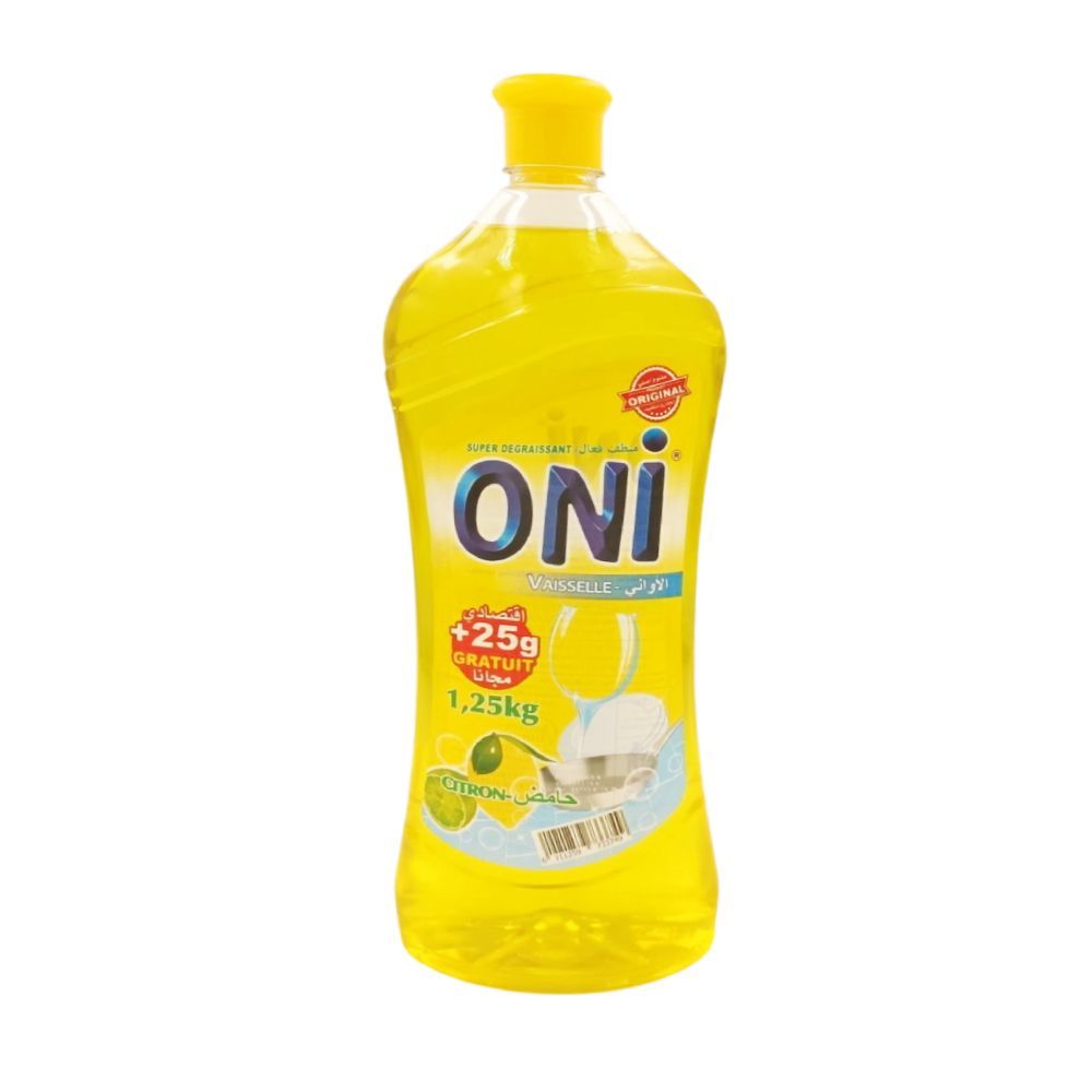 Liquide vaisselle citron 1,25L - ONI