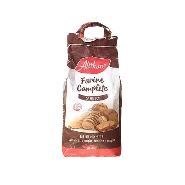 Farine complète de blé dur 5kg - ALITKANE