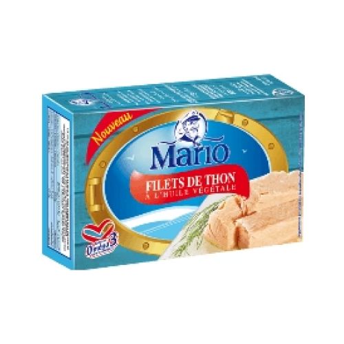 Filets de thon à l'huile végétale 125g Mario - MARIO