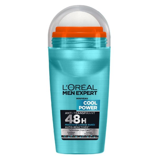 Déodorant bille pour hommes Cool Power 50ml - L'ORÉAL MEN EXPERT