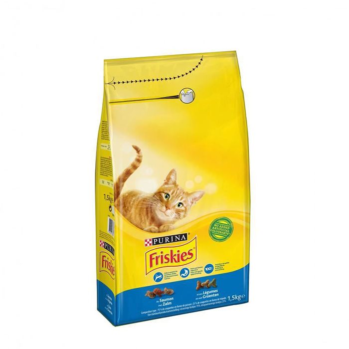 Croquettes au saumon et aux légumes pour chat adulte 1,7Kg - FRISKIES