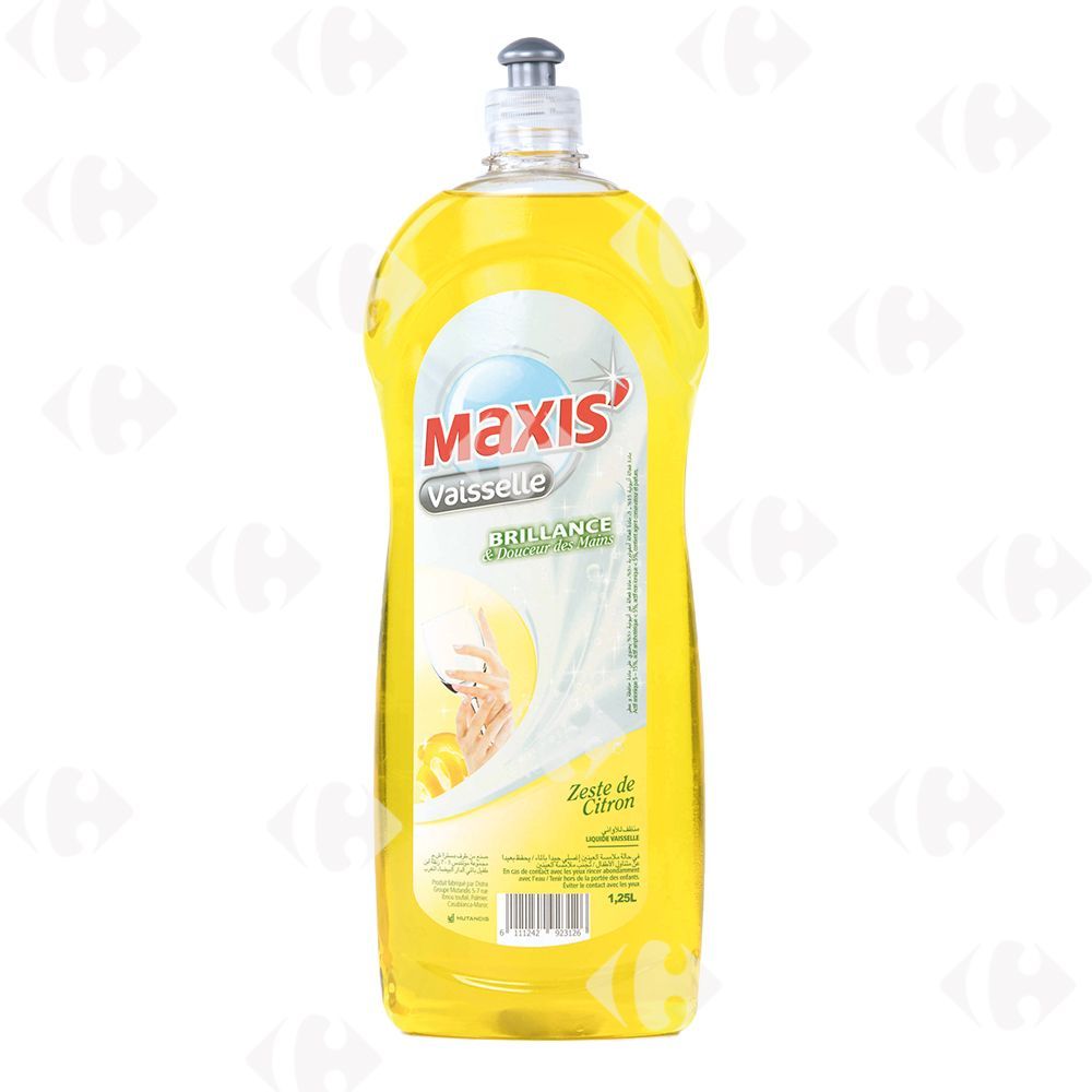 Liquide vaisselle citron 1,25L - MAXIS'