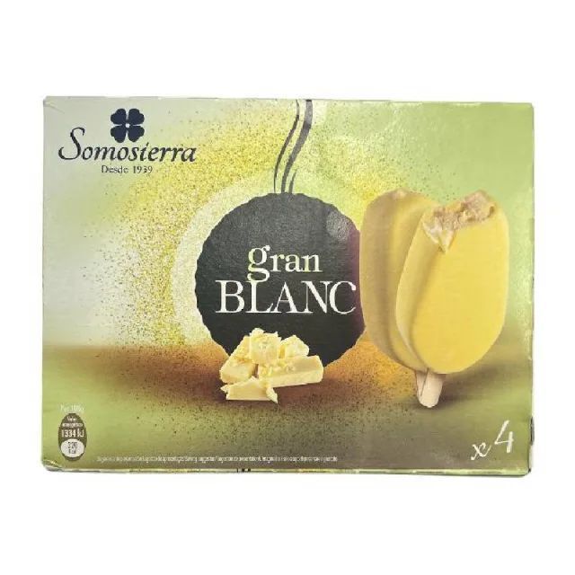Bâtonnets de glace Somoisierra chocolat blanc 4x110ml