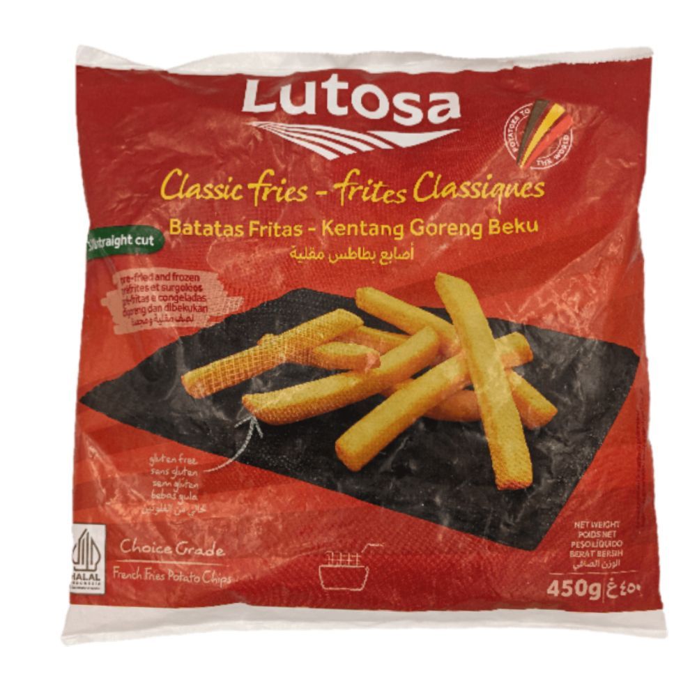 Patato chips grosses chips de pommes de terre surgelées 450g - LUTOSA
