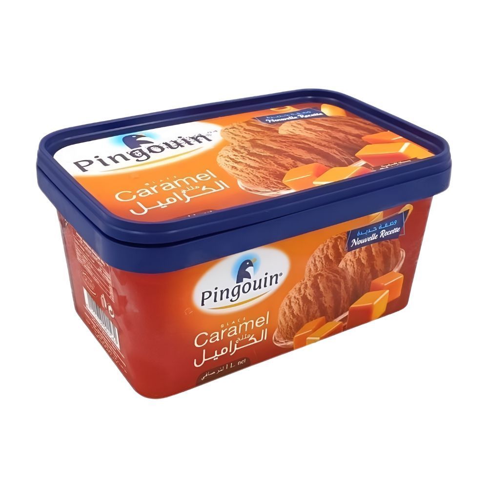 Pinguoin pot de glace caramel 1L