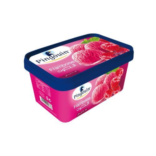 Pinguoin pot de glace framboise 1L