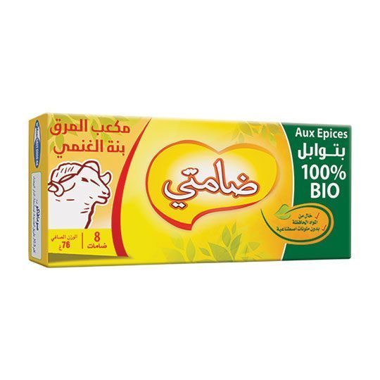 Bouillon arôme mouton aux épices 100% bio Damti x8 cubes 76g - IDÉAL
