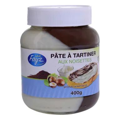 Pâte À Tartiner Aux Noisettes Duo 400 G - Fayz