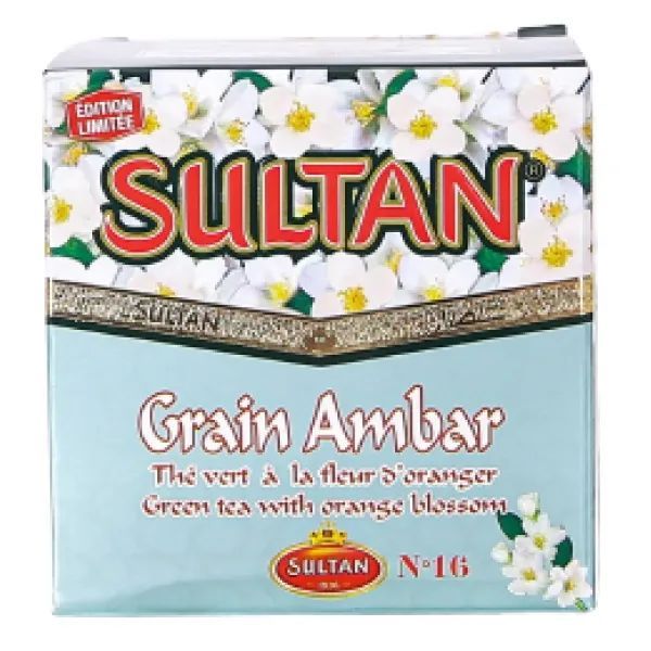 Thé vert en grains à la fleur d'oranger Ambar n°16 150g - SULTAN