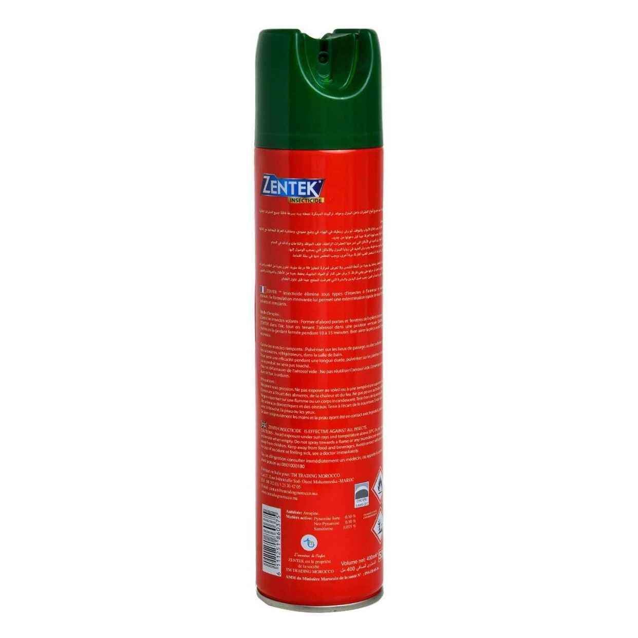 Insecticide aerosol tous insectes 400ml - ZENTEK