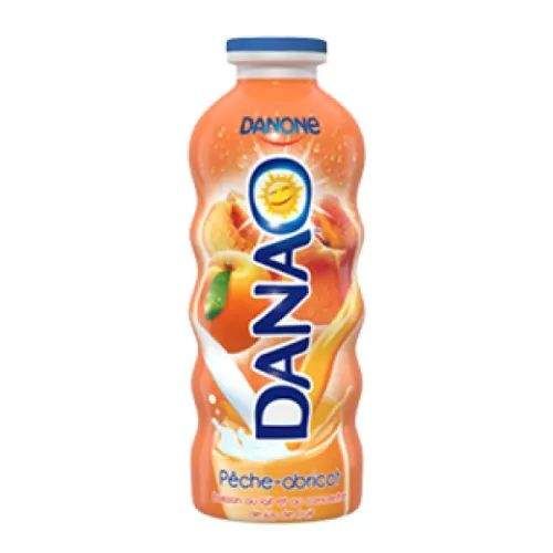 Boisson au lait et au concentré de jus de fruit pêche et abricot 240ml - DANAO
