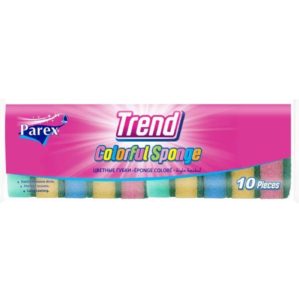 Eponge coloré trend x10 - PAREX
