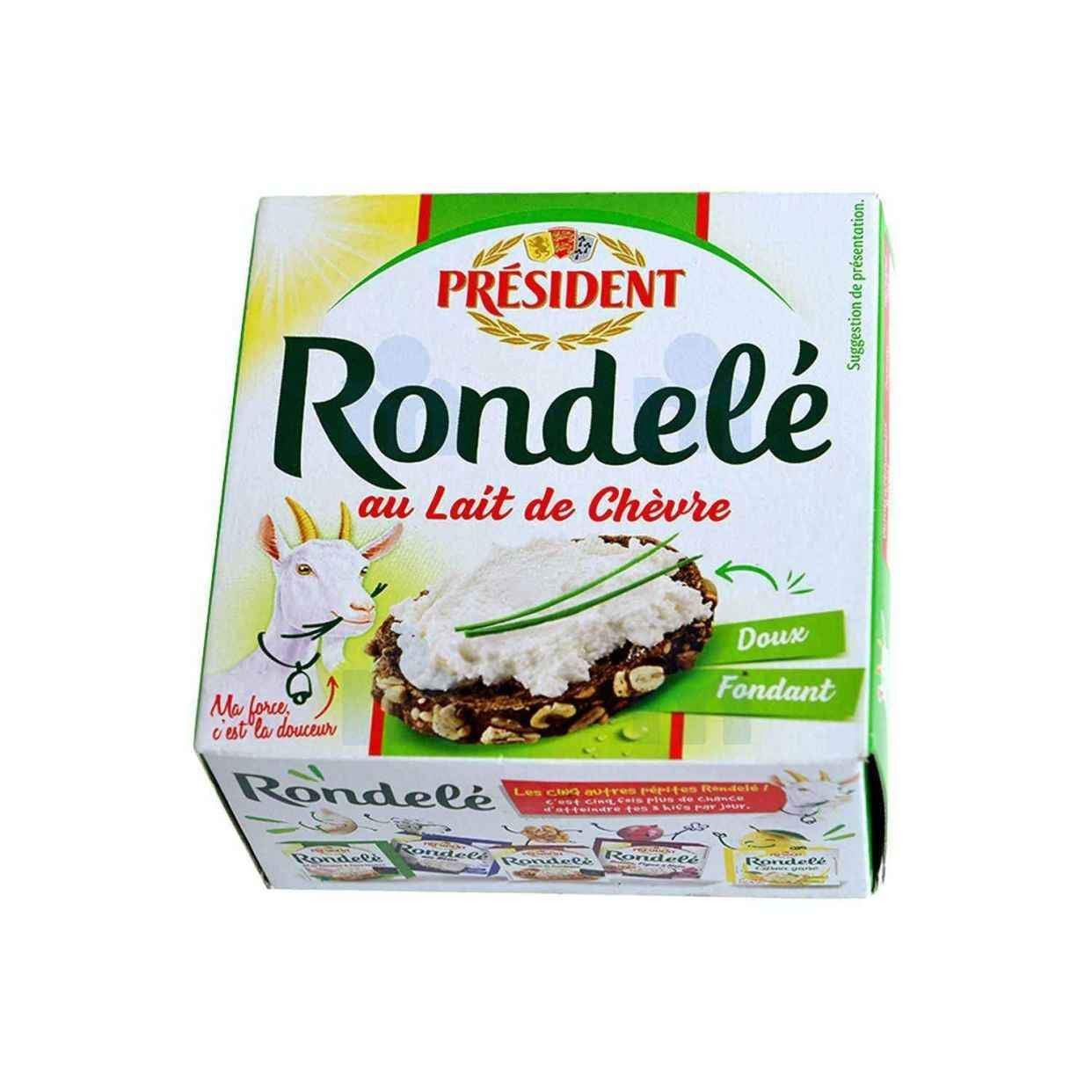 Fromage à tartiner Rondelé au lait de chèvre 125g - PRÉSIDENT