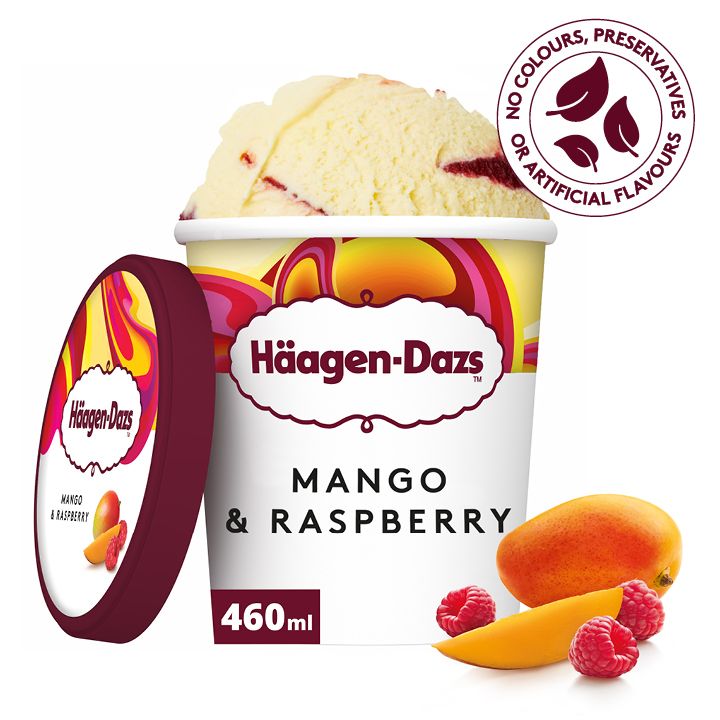 Häagen-Dazs pot mangue framboise 460ml