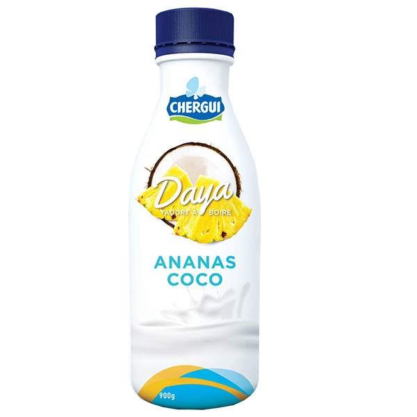 Yaourt à boire ananas coco Daya 900g - CHERGUI