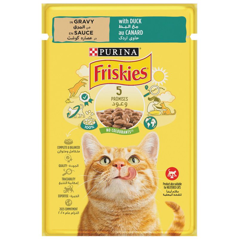 Canard en sauce pour chat adulte 100g - FRISKIES